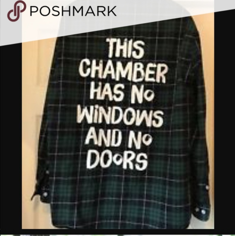 ISO HAUNTED MANSION PLAID FLANNEL SHIRTS